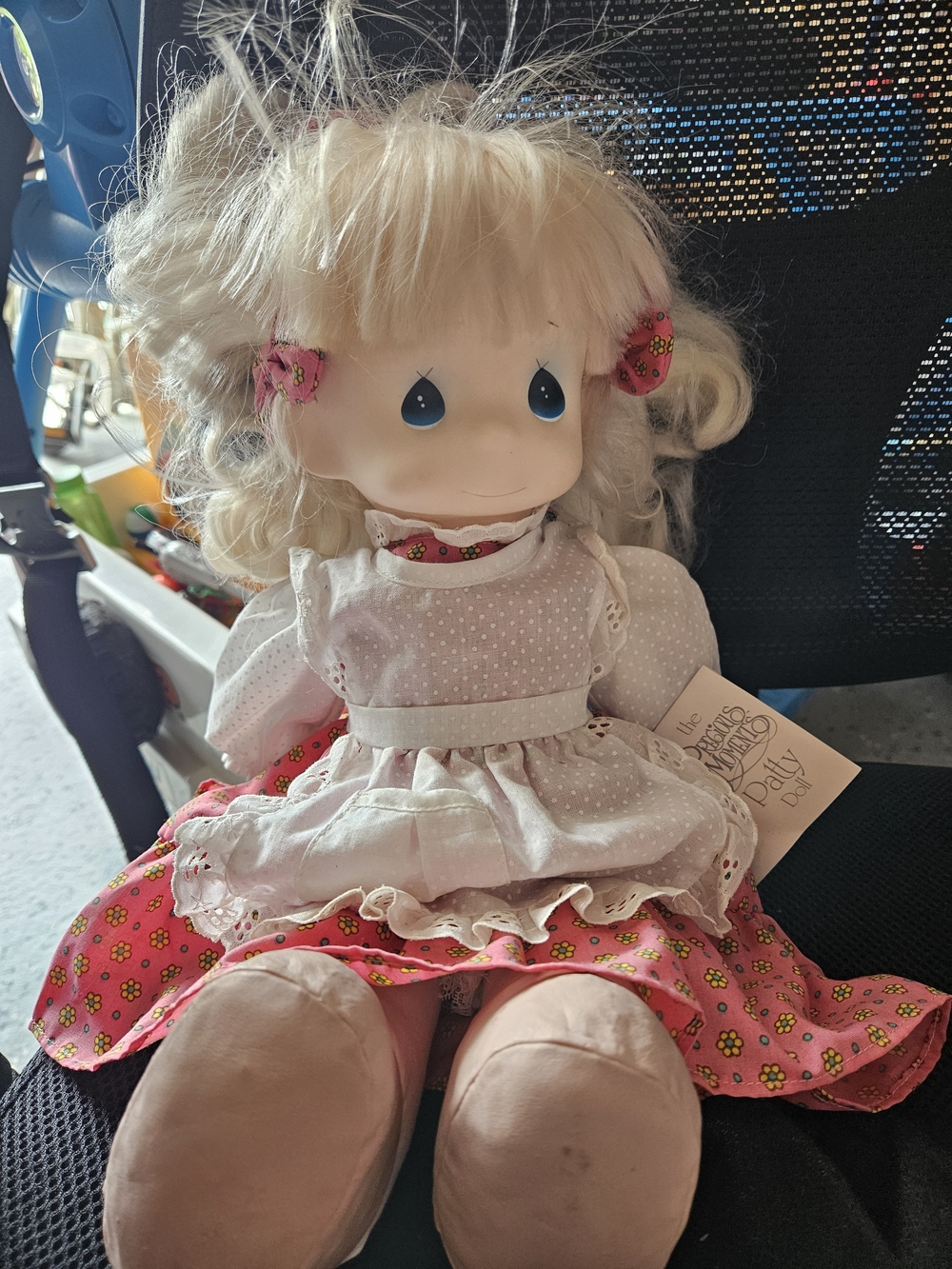Precious Moments Plush Doll in Pink Floral Dress